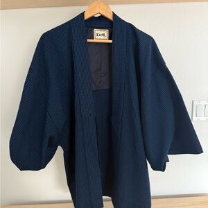 Navy Kimono Jacket